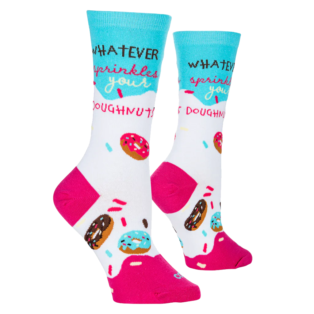 Sprinkles Your Doughnuts Socks - Womens