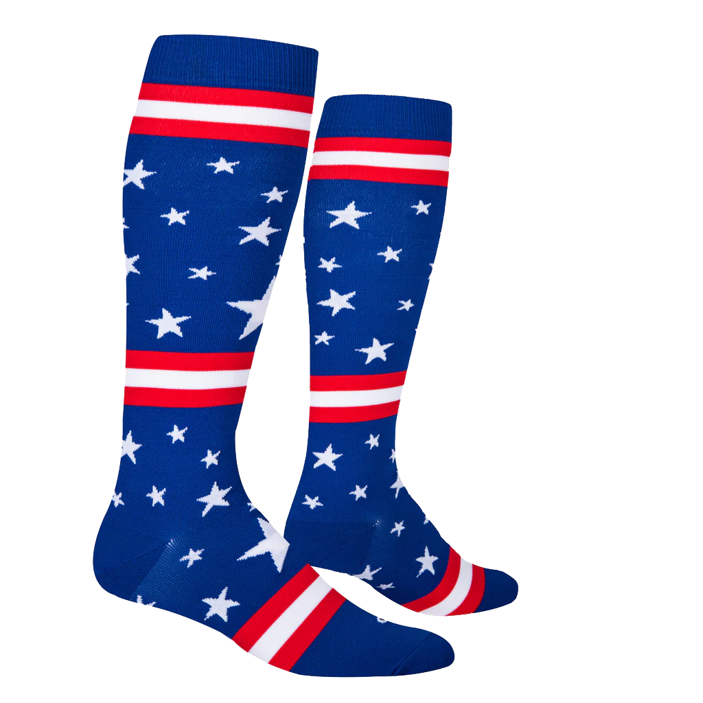 Stars &amp; Stripes Socks - Compression - Medium