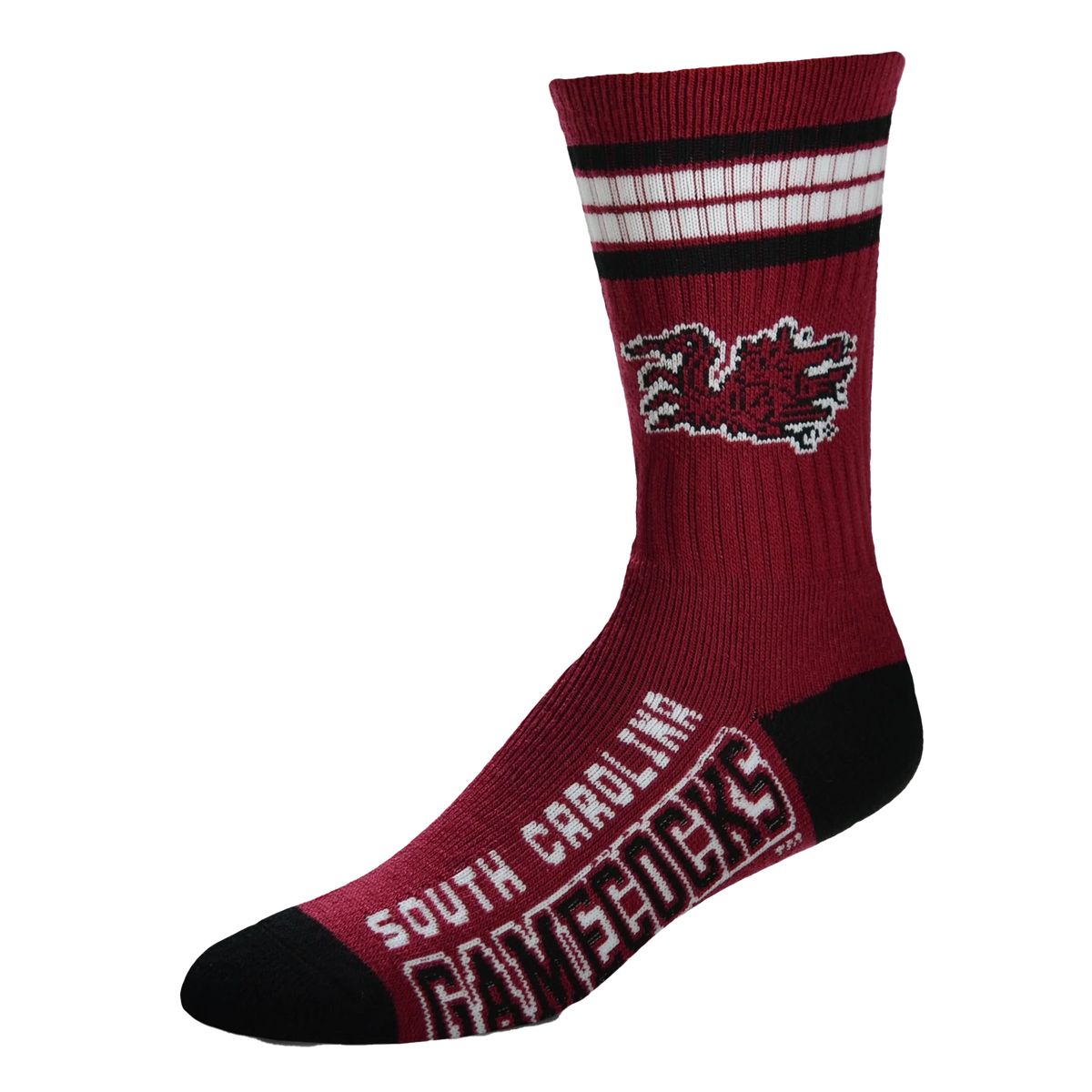 South Carolina Gamecocks - 4 Stripe Deuce Socks - Youth