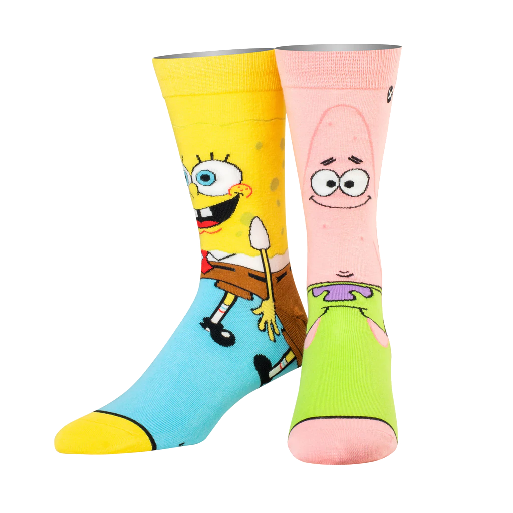 SpongeBob &amp; Patrick Mix Match 360 Knit Socks