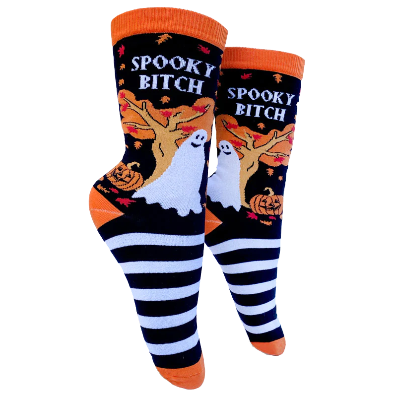 Spooky Bitch Socks - Womens