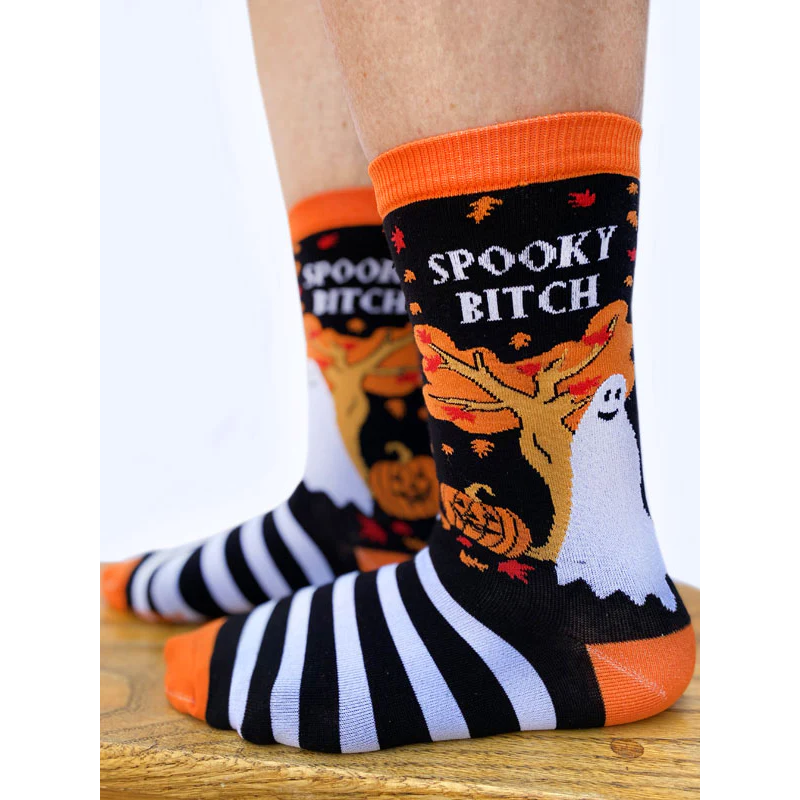 Spooky Bitch Socks - Womens