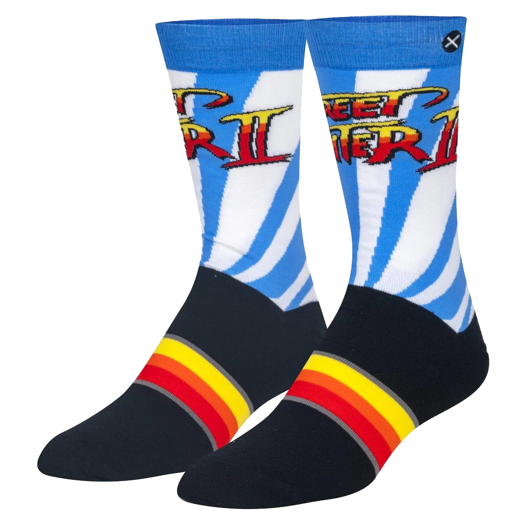 Street Fighter II Logo Socks