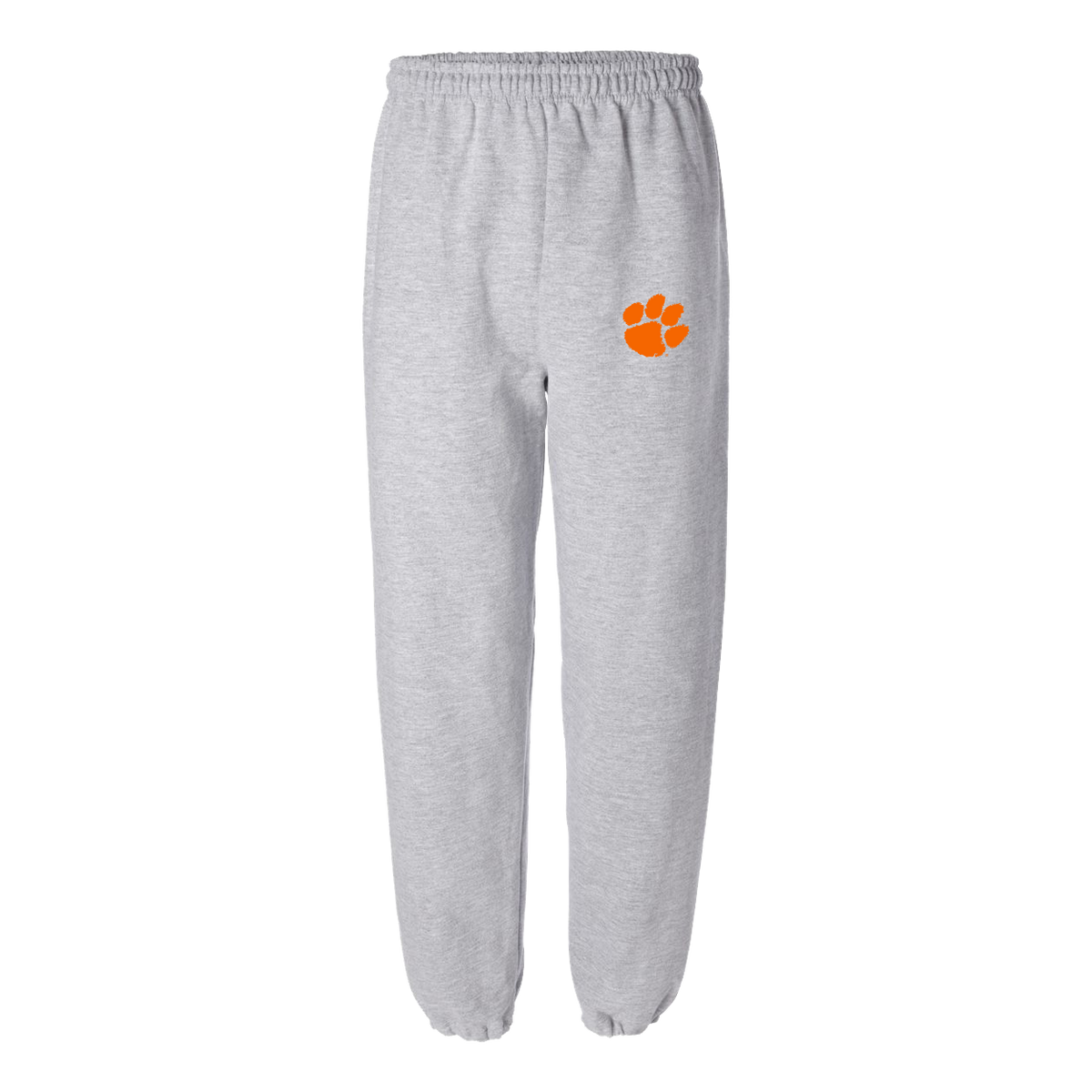Clemson Sweatpants With Paw on Left Thigh - Heather