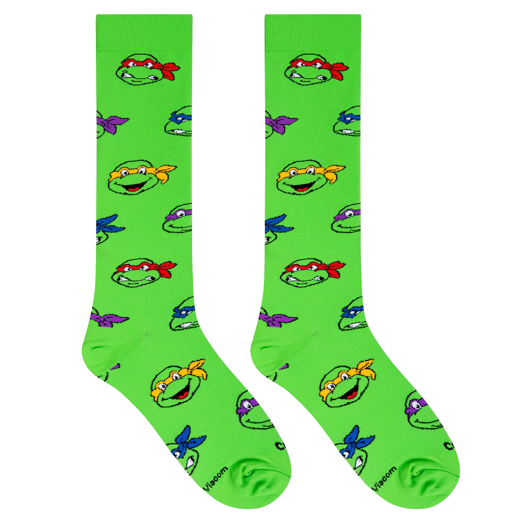 TMNT Heads Socks - Compression - Large