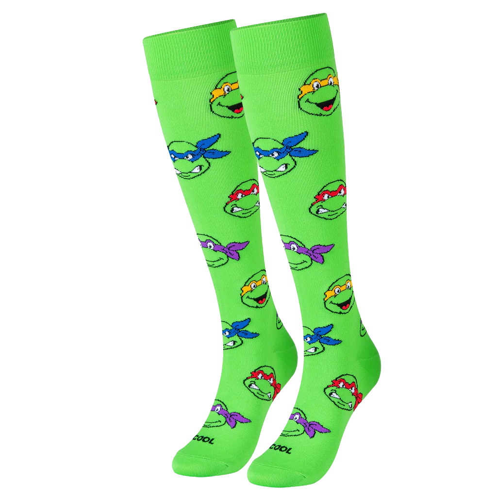 TMNT Heads Socks - Compression - Large