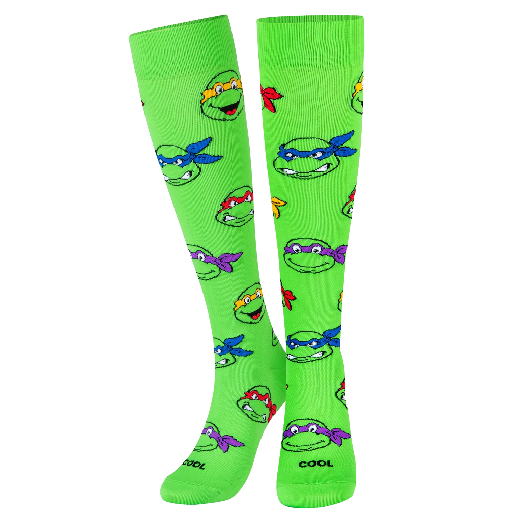 TMNT Heads Socks - Compression - Large