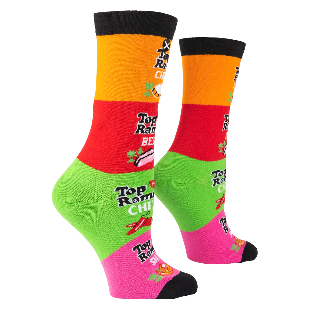 Top Ramen Stacks Socks - Womens