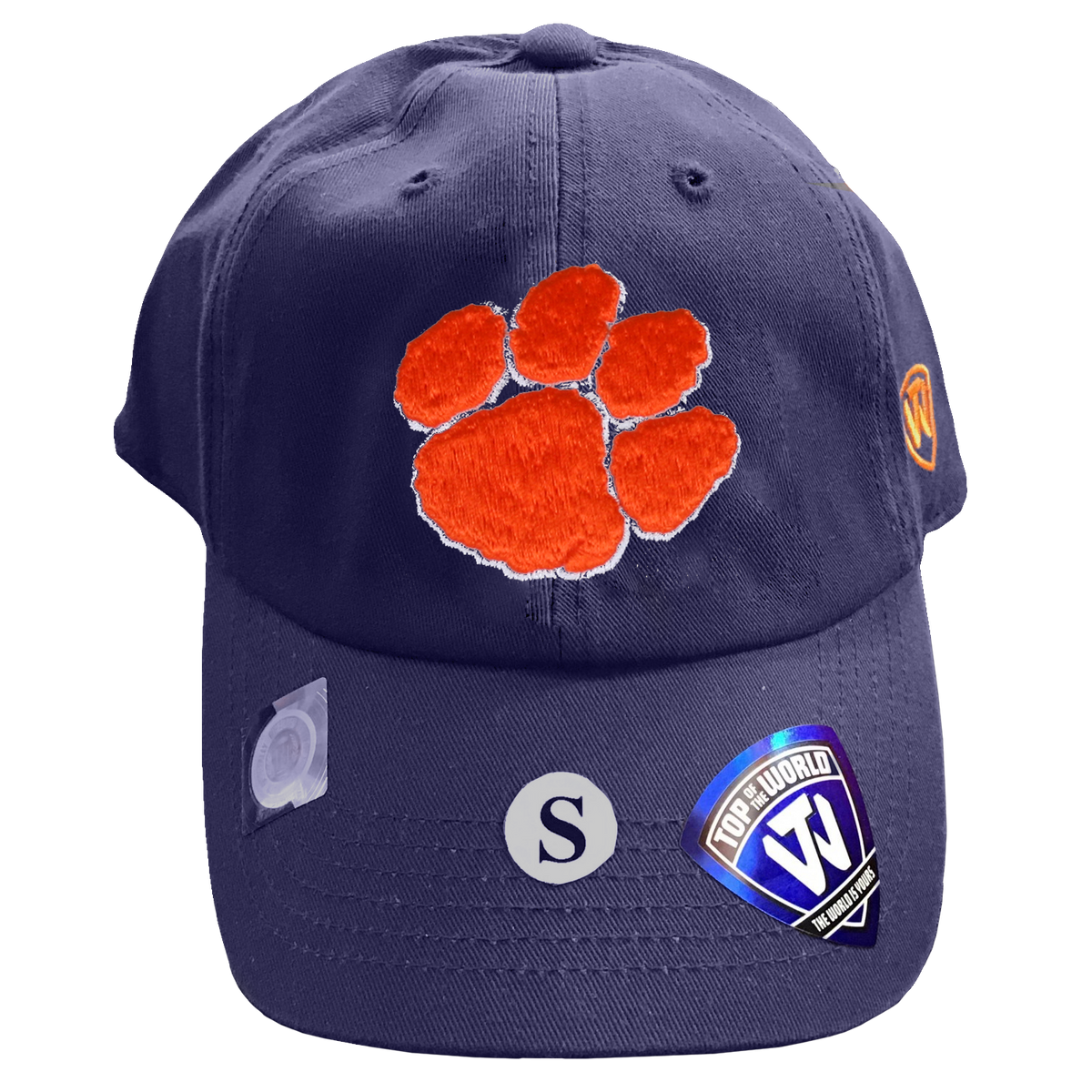 Top of the World Clemson Tigers Pawprint Washed Cotton Letterman Fitte -  Mr. Knickerbocker