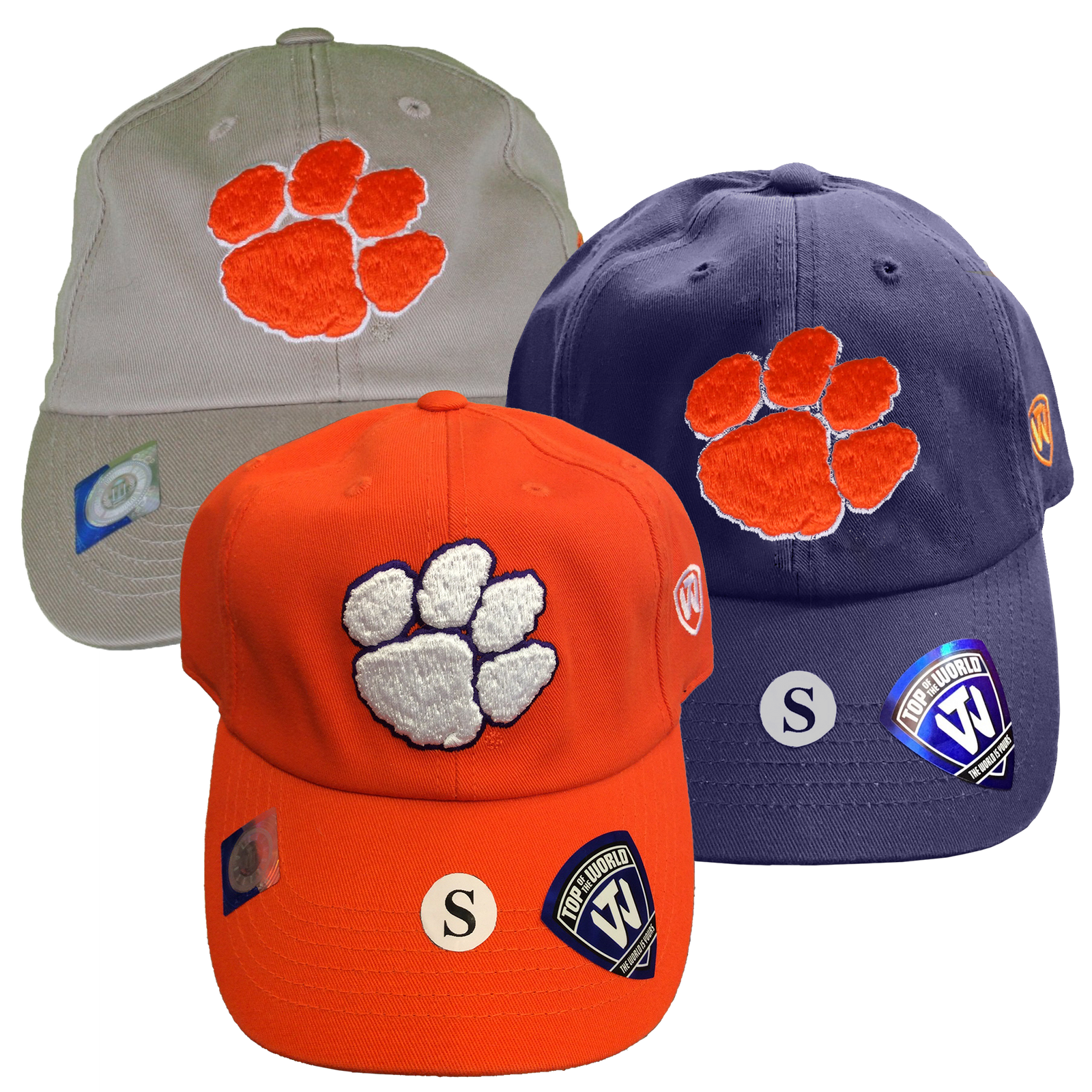 Clemson Hyper-Cool Three Color Stretch Fitted Hat with Baseball C - Mr.  Knickerbocker