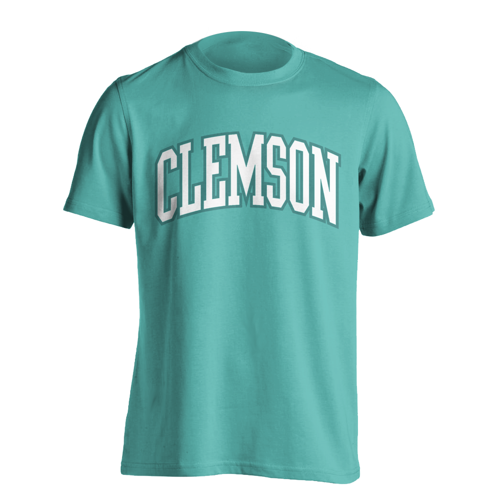 Clemson City Tall Arch Tee | Comfort Color - Chalky Mint