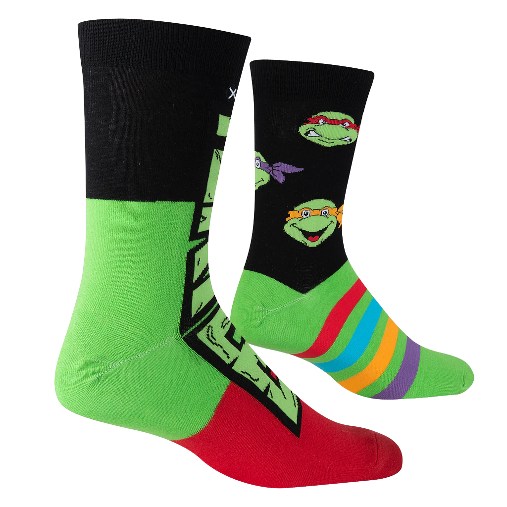 TMNT The Turtles Knit Socks