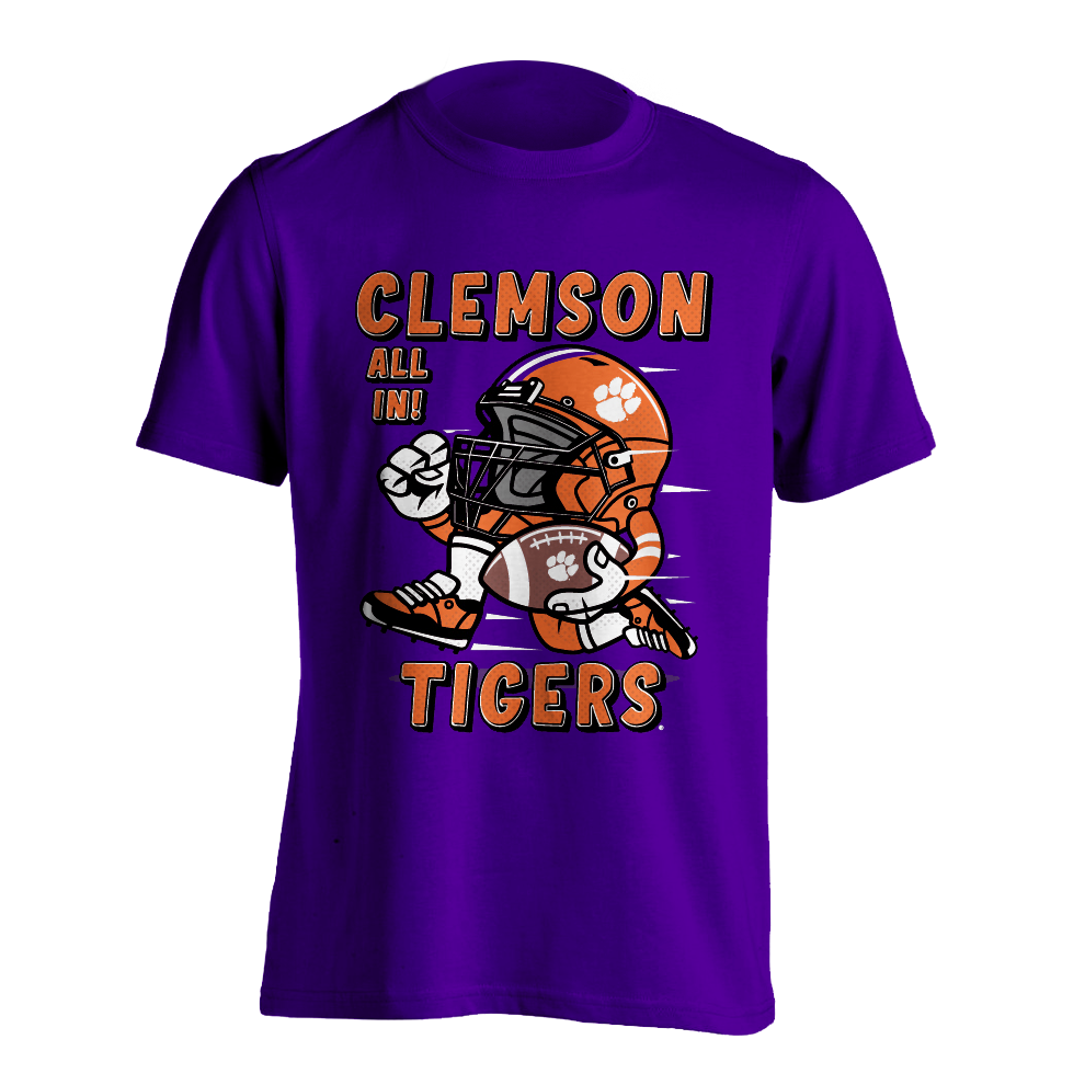 Clemson Tigers All In! Football T-Shirt | Youth
