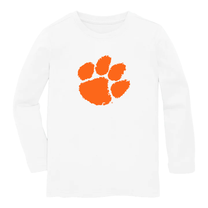 Clemson Classic Infant Long Sleeve Tee With Paw