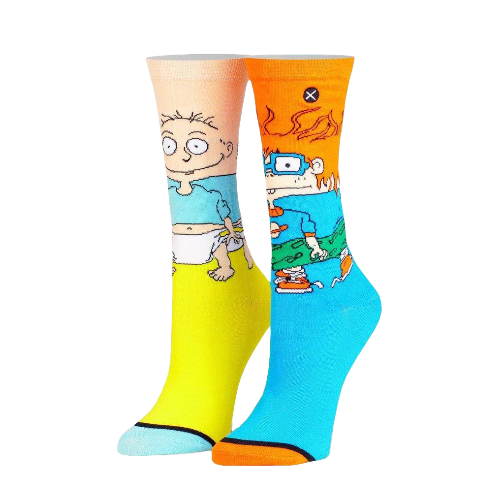 Rugrats - Tommy &amp; Chuckie Mix Match 360 Knit Socks - Womens