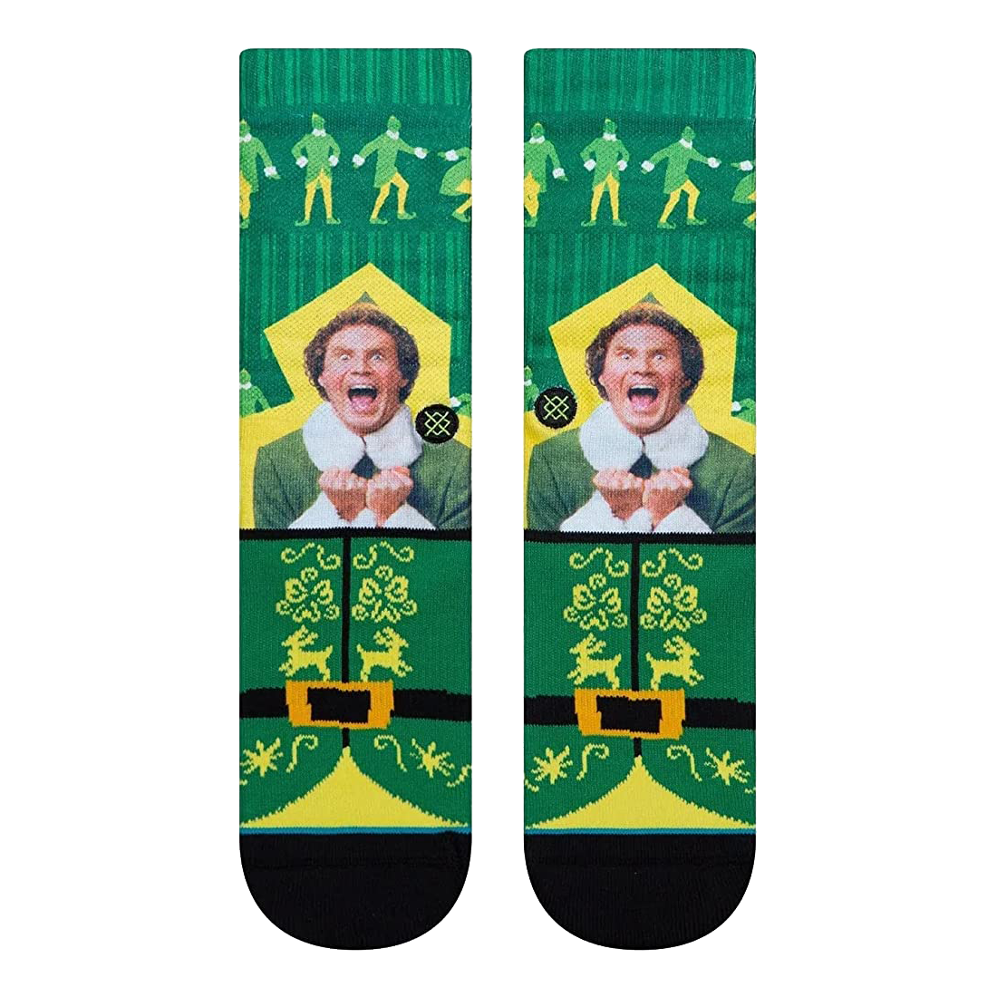 Buddy The Elf Crew Socks - I Know Him - Large