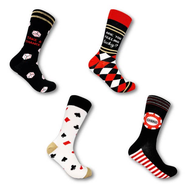 Unisex Casino Gift Set - 4 pair