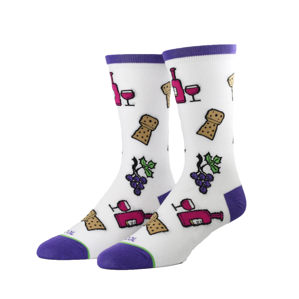 Wine Time Socks - Womens