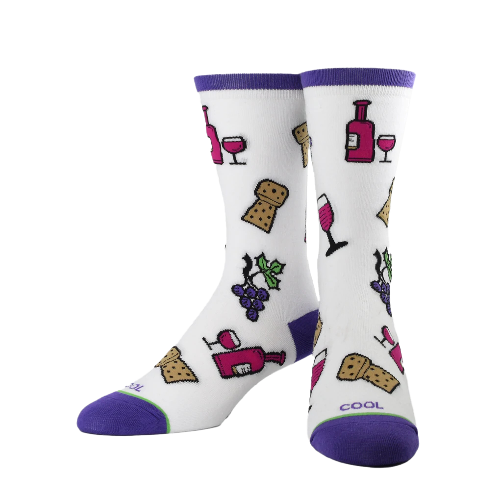 Wine Time Socks - Womens