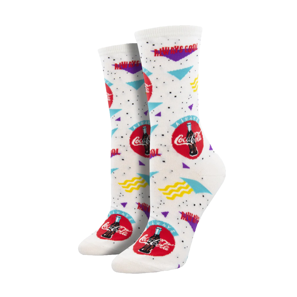 90&#39;s Coca-Cola Socks - White - Womens