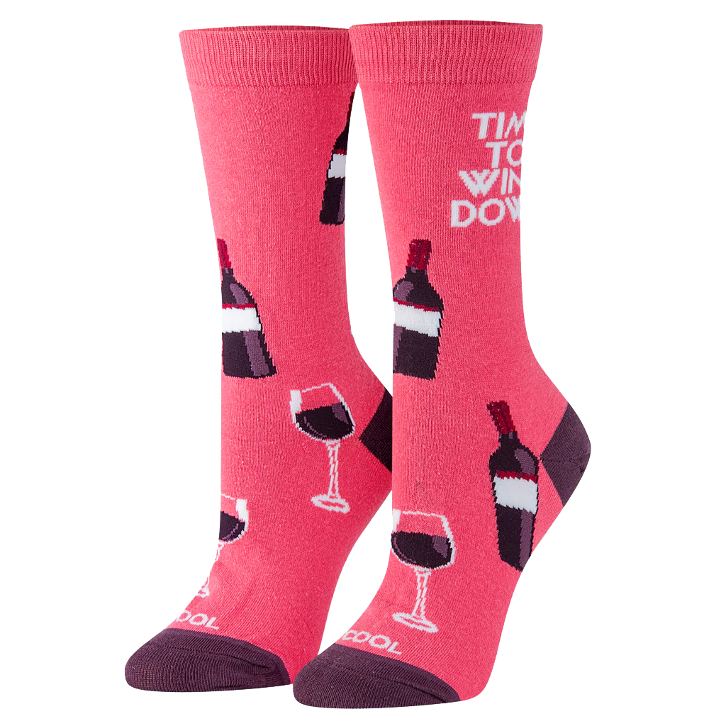 Time to Wine Down Socks - Womens