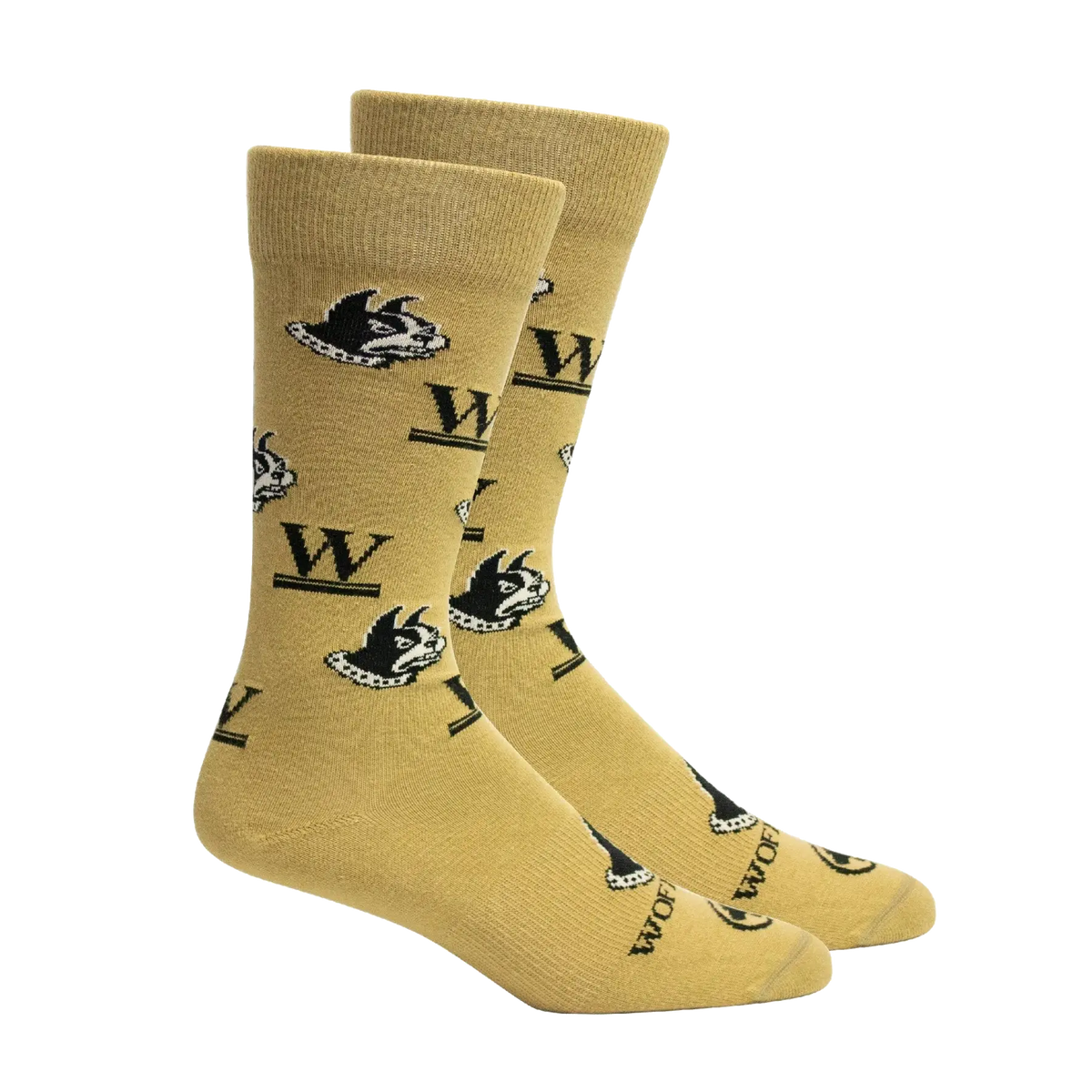 Wofford College Socks - Khaki