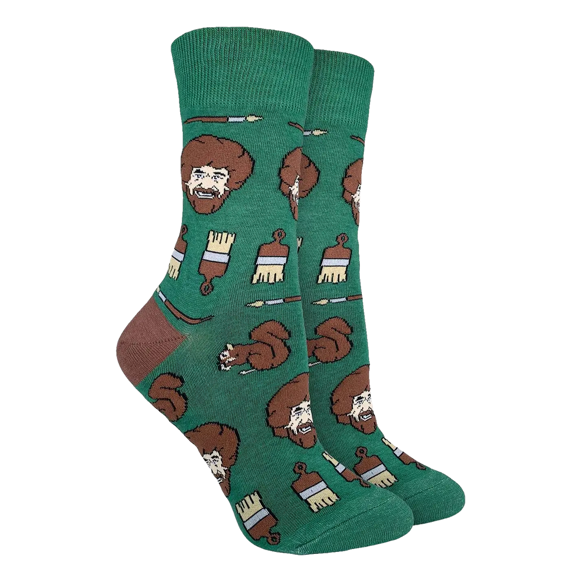 Bob Ross Faces Socks - Womens