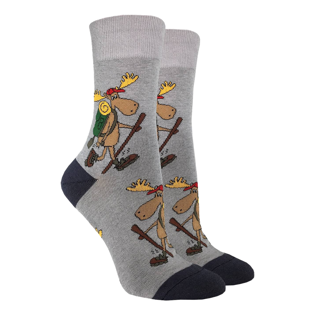 Hiking Moose Socks - Womens