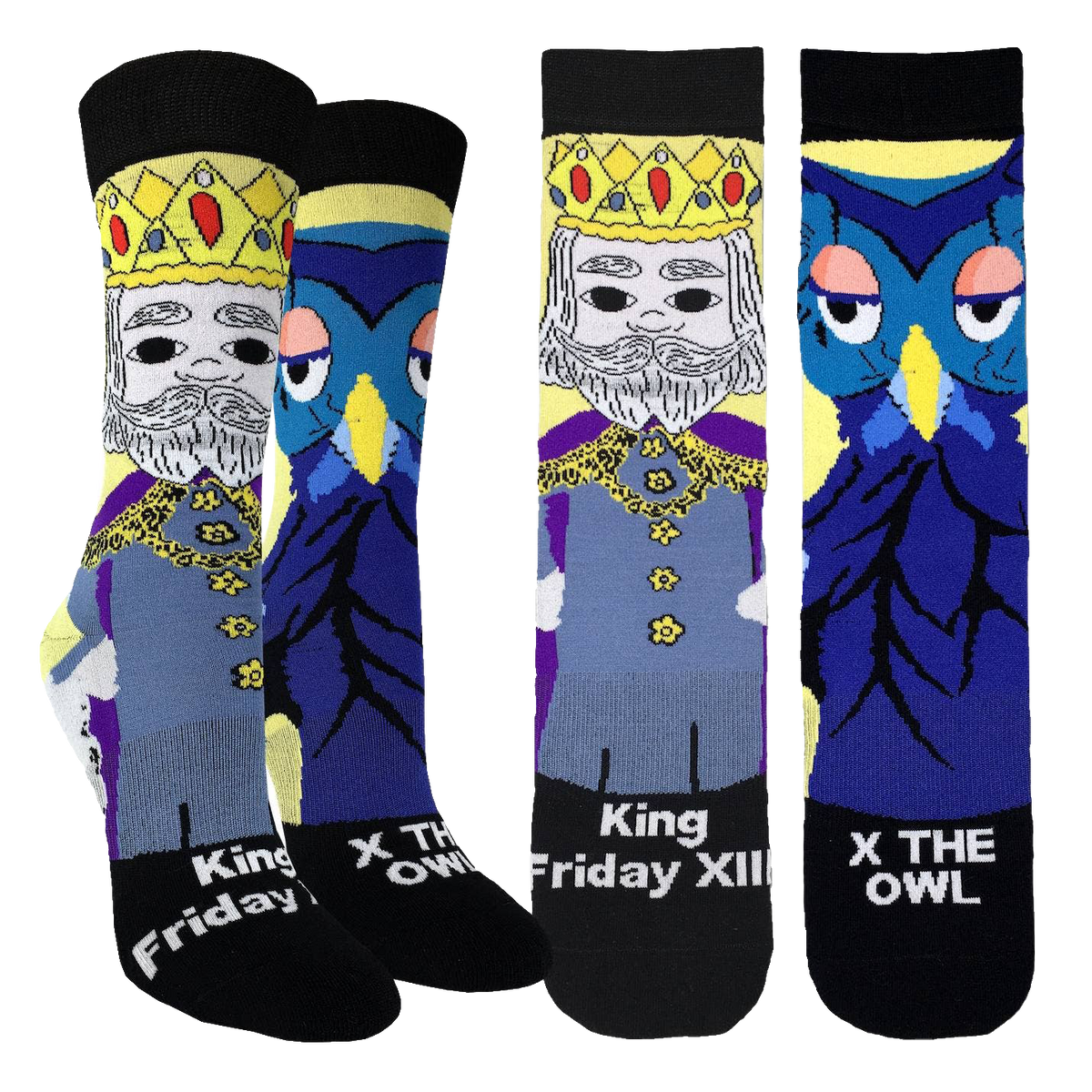 Mister Rogers King Friday Socks - Womens