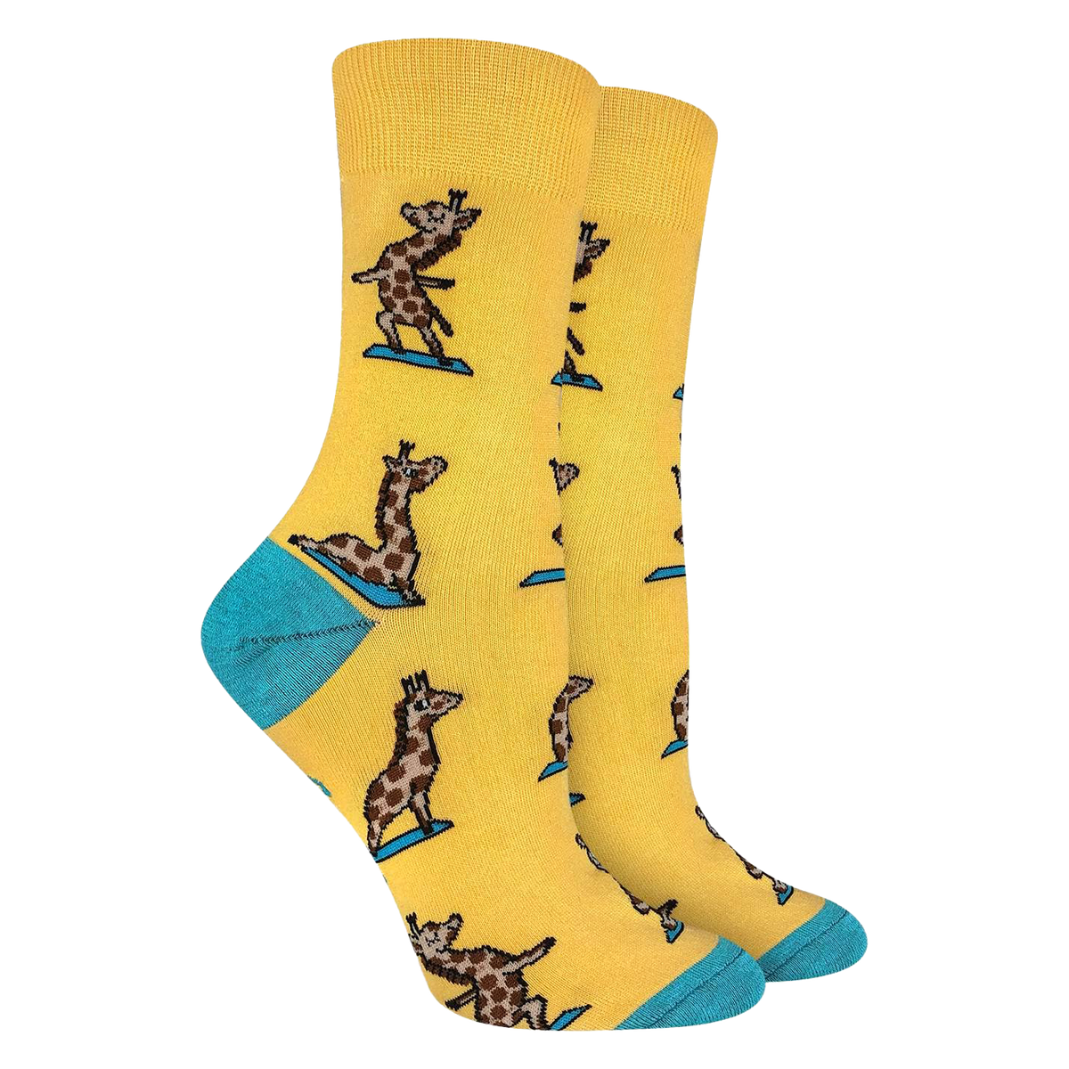 Yoga Giraffes Socks - Womens