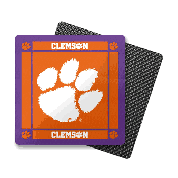Clemson Gameday Neoprene Coaster 4-pack