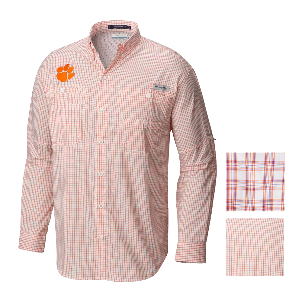 Franchise Club Men's NCAA Clemson Tigers Power Satin, Orange, 3X