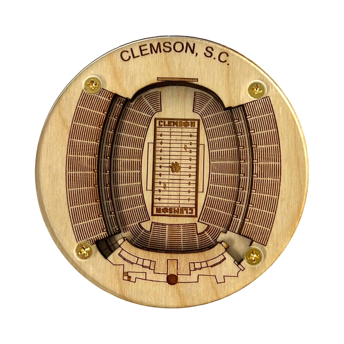 Clemson, South Carolina Coaster Art (Memorial Stadium)