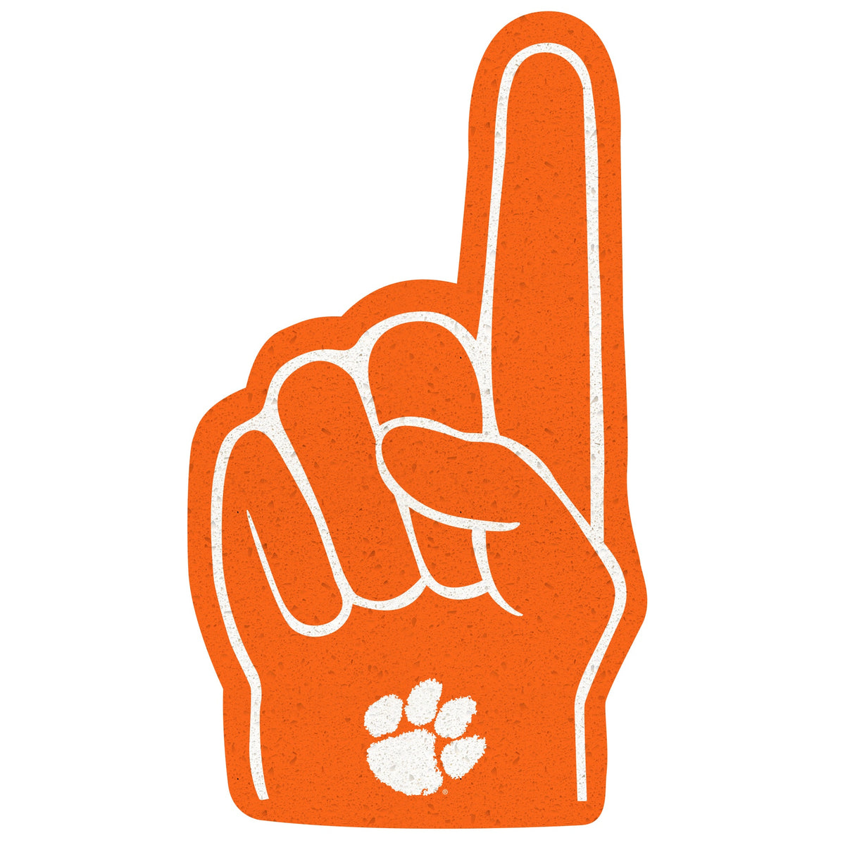 Clemson Tigers: Foamcore Foam Finger Foam Core Cutout - Officially Licensed NCAA Big Head