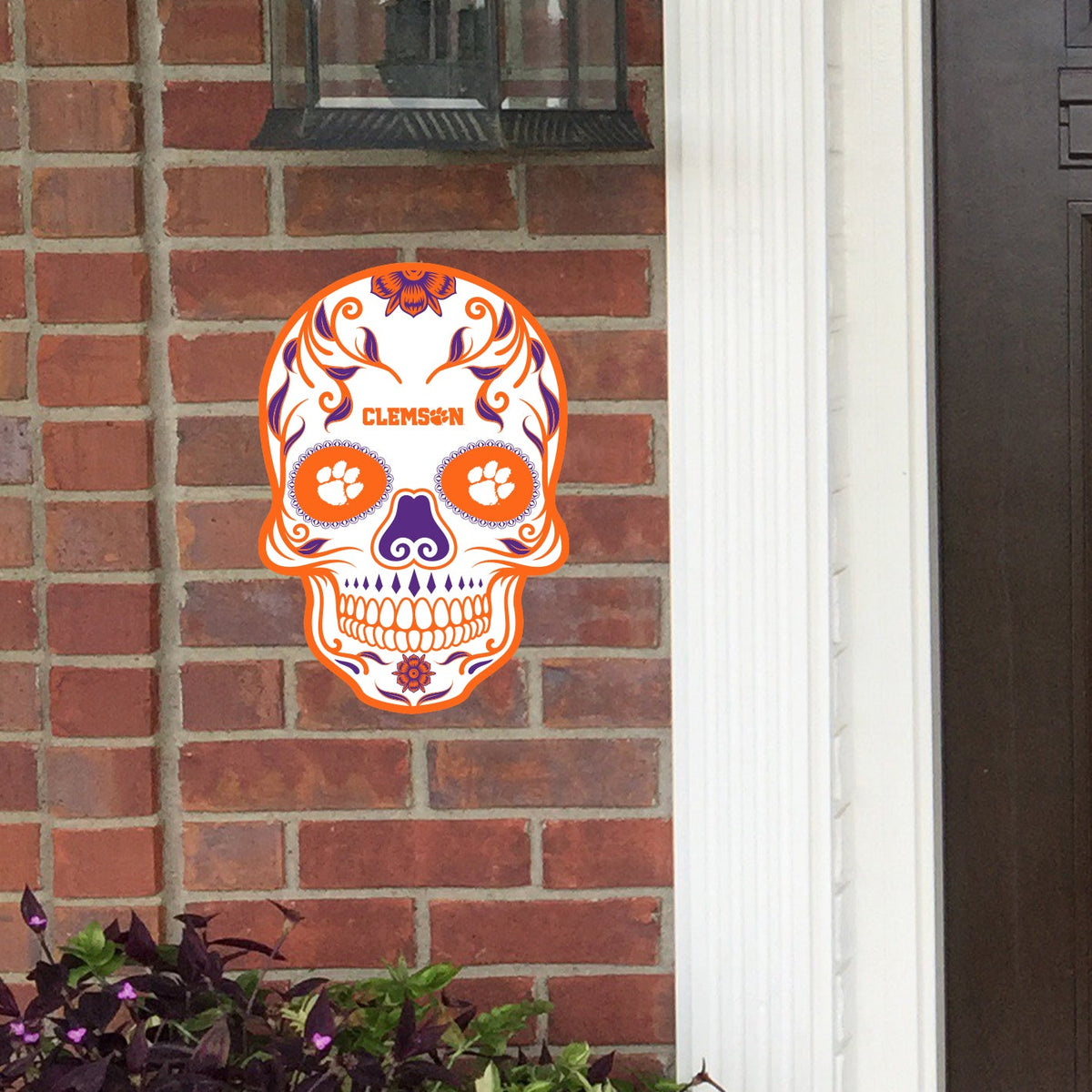 Clemson Tigers:   Outdoor Skull        - Officially Licensed NCAA    Outdoor Graphic