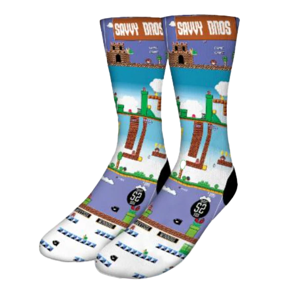 Savvy Bros Play Mario Socks