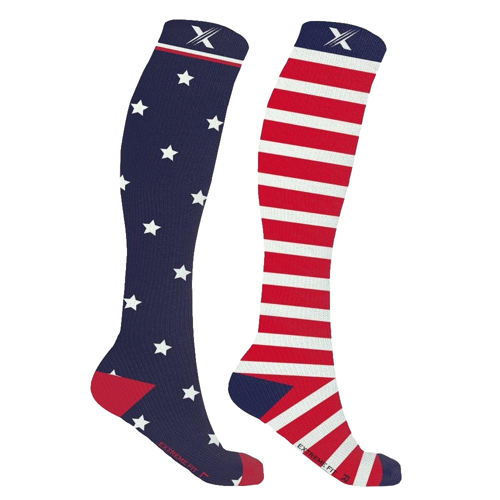 USA Mismatched Socks - Compression - Large