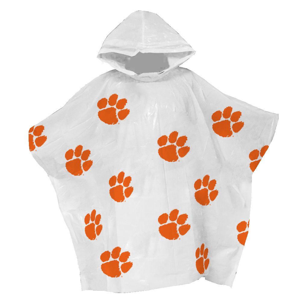 Storm Duds Clemson Tigers All-over Tiger Print Poncho