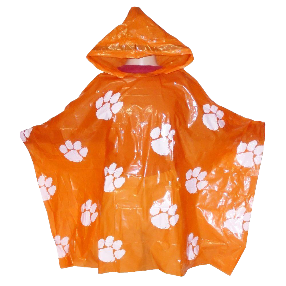 Storm Duds Clemson Tigers All-over Tiger Print Poncho