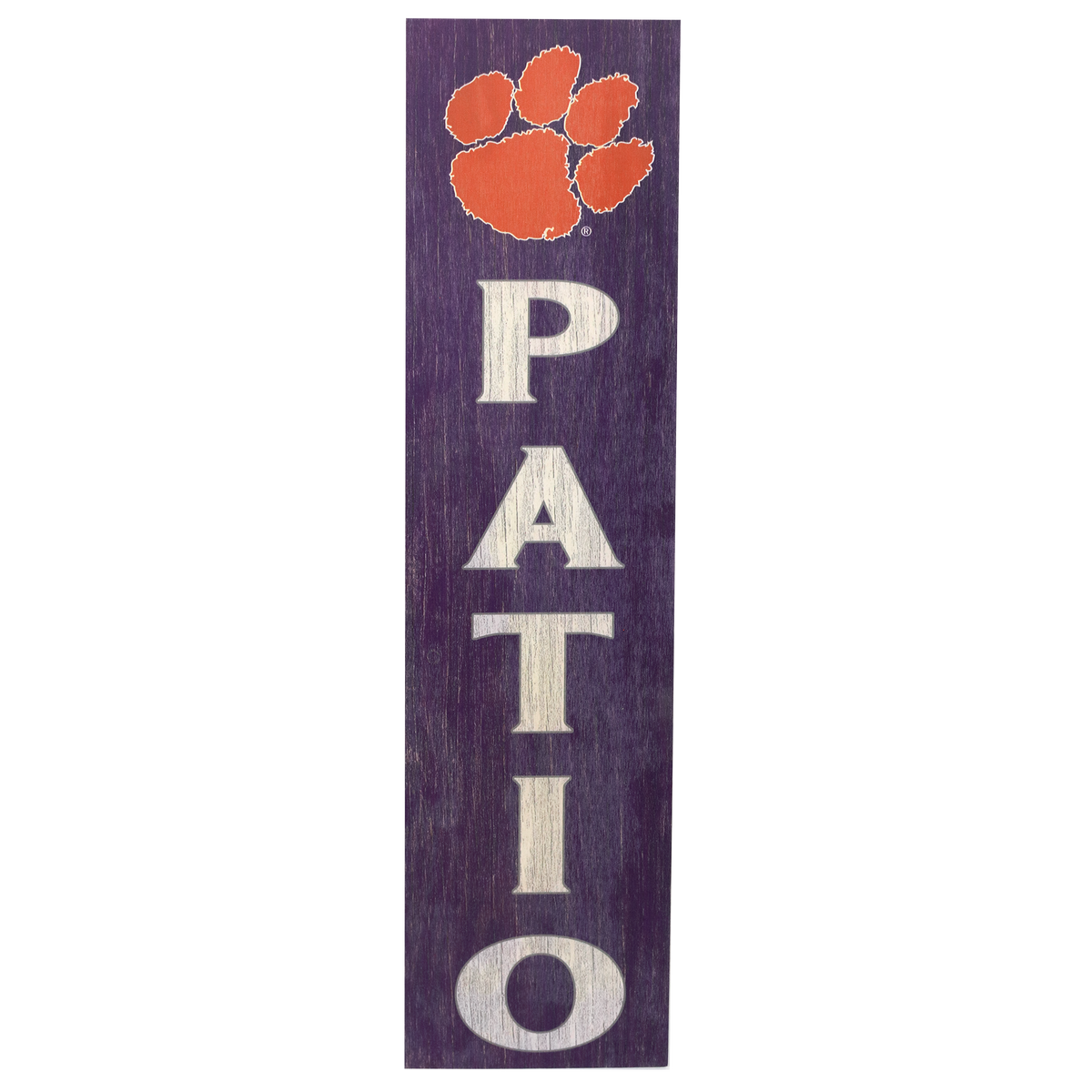Leaner Clemson Tigers Patio Sign