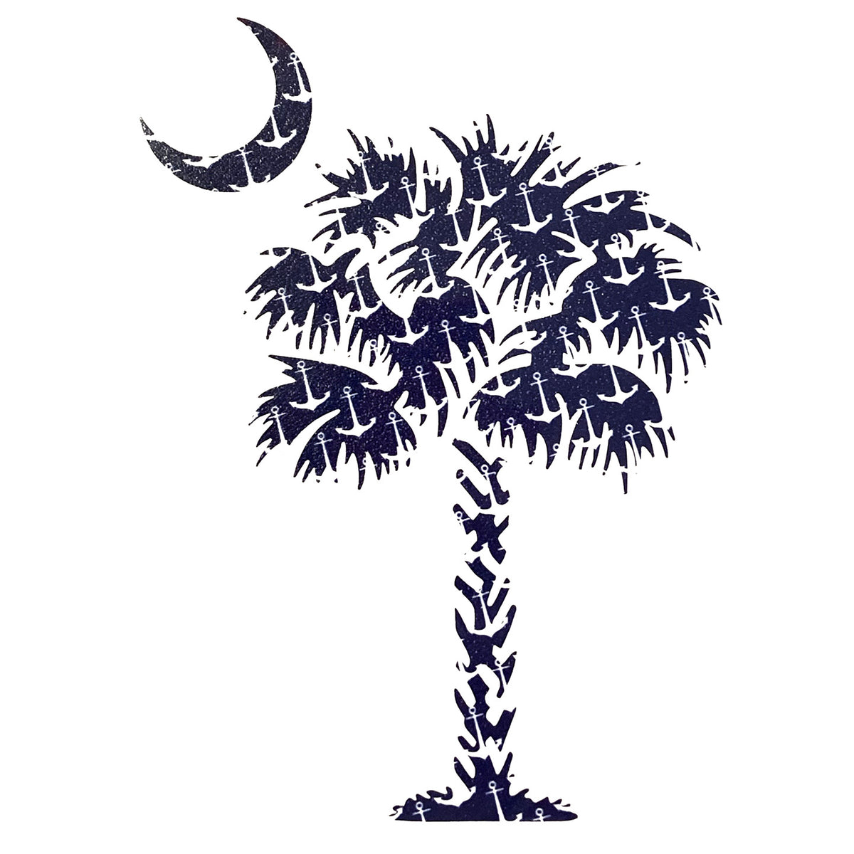 Anchor Palm Tree Decal