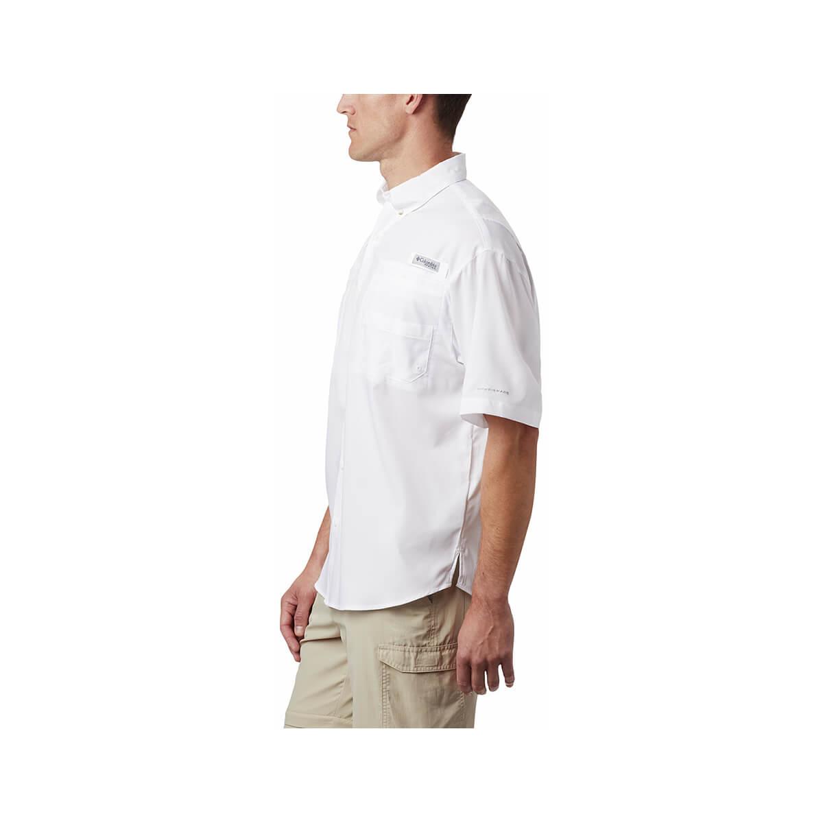 Columbia Tamiami White Short Sleeve Shirt