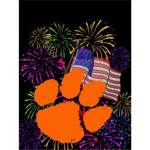 Clemson Palmetto Pride House Flag - Football 28''x40'' - Mr. Knickerbocker