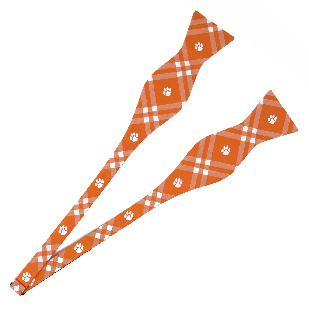 Clemson Bowtie with Orange and White Paws