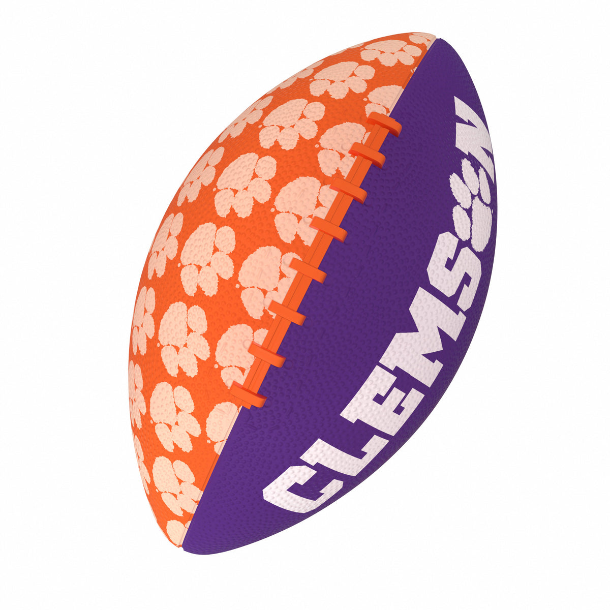Clemson Repeating Mini-Size Rubber Football