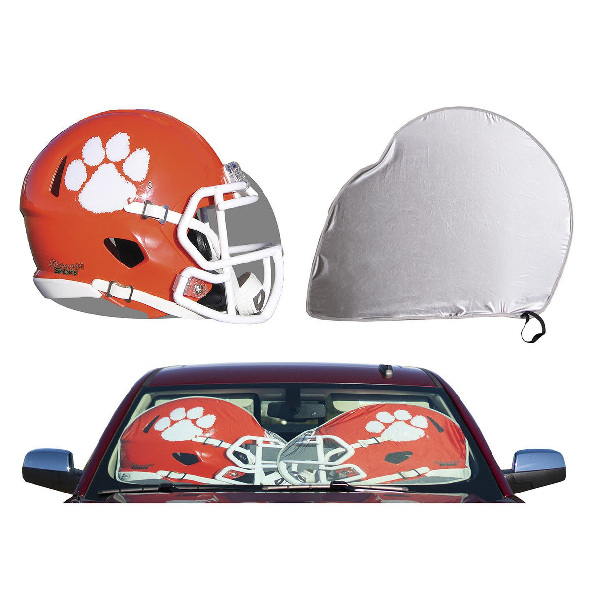 Clemson Tigers Football Helmet Car Sun Shades - Mr. Knickerbocker