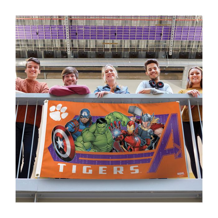 Clemson Tigers Marvel Deluxe Flag