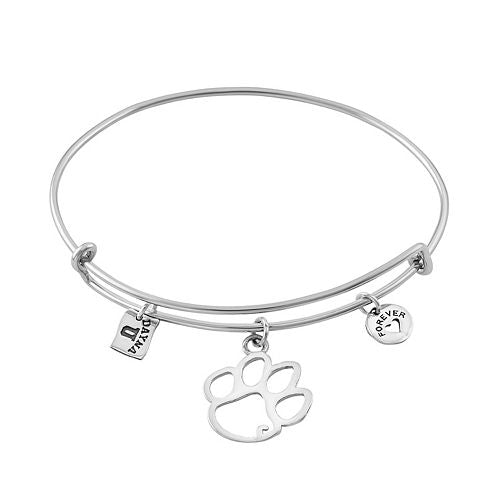 Adjustable Bracelet With Paw &amp; Heart Charms