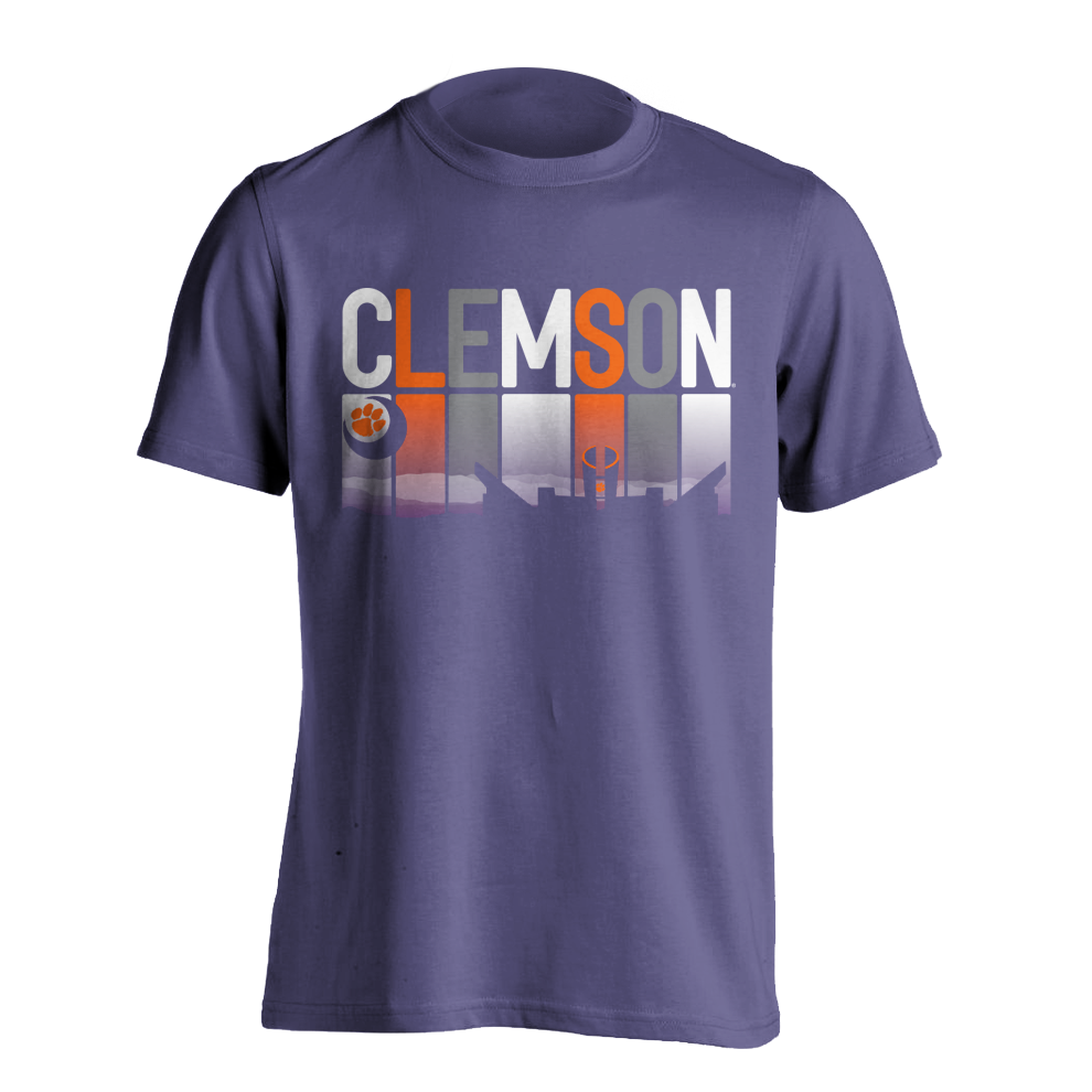 Clemson Mountains Moon Purple Tee | MRK Exclusive - Comfort Color