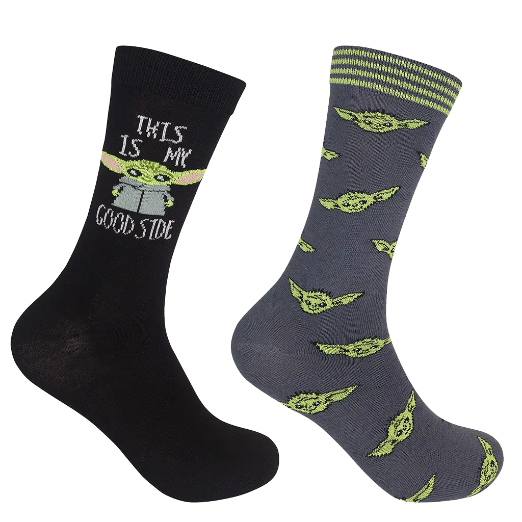 Star Wars - Baby Yoda - This Is My Good Side Socks - 2 pair